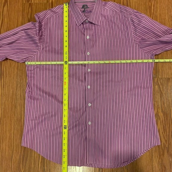 Men’s Robert Graham Striped Button Shirt size XL - Picture 6 of 6